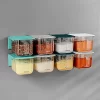 1Pc Wall Mount Seasoning Container