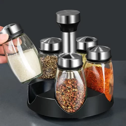 360° Rotating Spice Jar Set