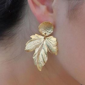 Leave teardrop Earrings pair