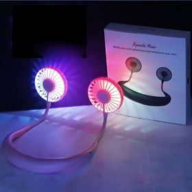 Neck Fan With Multicolour Lights
