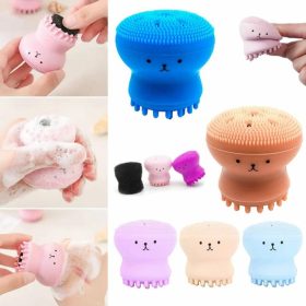 Silicone Facial Cleaning Brush Small Octopus Jellyfish Massage