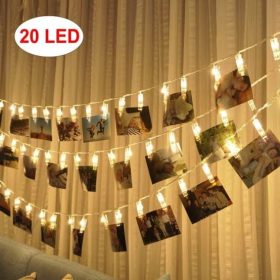 LED Photo Clip String Lights 5M 20 Clips