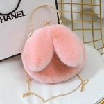 New Plush Rabbit Ears Furry Crossbody Bags For Womens - Image 2