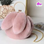 New Plush Rabbit Ears Furry Crossbody Bags For Womens - Image 3