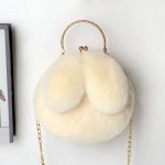 New Plush Rabbit Ears Furry Crossbody Bags For Womens - Image 4