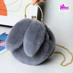 New Plush Rabbit Ears Furry Crossbody Bags For Womens