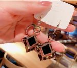 Layered square drop Earings pair - Image 2