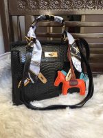 Kelly Bag without logo snake pattern - Image 6