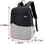 3 Pcs Imported High Quality Dual Color Laptop Backpack - Image 11