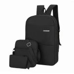 3 Pcs Imported High Quality Dual Color Laptop Backpack - Image 2