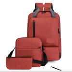 3 Pcs Imported High Quality Dual Color Laptop Backpack - Image 4