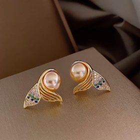 Pearl caudal fin stud Tops pair