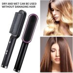 Electric Hair Brush Straightener