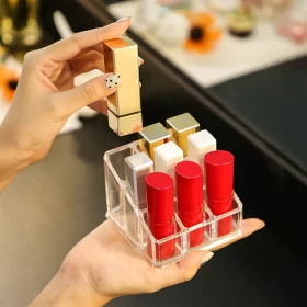 Acrylic 9 Grid Lipstick Organiser