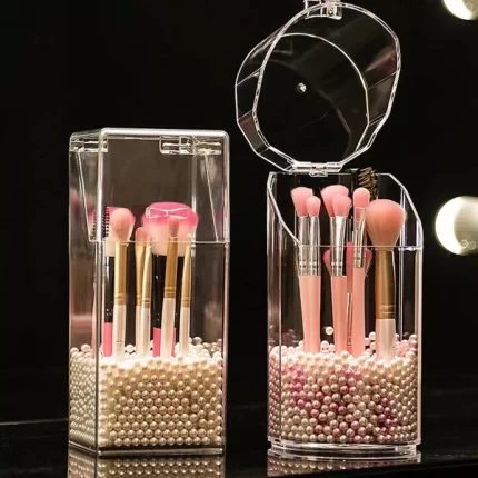 Acrylic Pearl Make-up Brush Holder