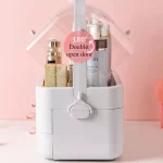 Acrylic Double Door Cosmetic Organizer
