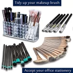 Acrylic Diamond Cut Desktop Organizer - Image 2