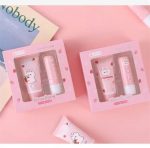 XIANG'z COOL Strawberry Bunny Moisturizing Set Moisturizing Lip Balm Hand Cream Set - Image 3