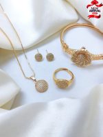 New Delicat Fancy Zircon Combo 4pcs Gold Plated - Image 2