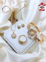 New Delicat Fancy Zircon Combo 4pcs Gold Plated