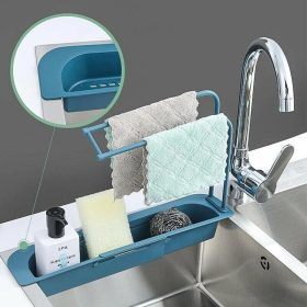 Sink Rack Expandable Storage Drain Basket