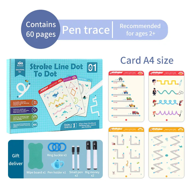 Reusable Tracing Workbook For Kids 64 Pages - Image 10