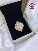 Beautiful Gold plated fancy Bridal Zircon Ring 4 Girls