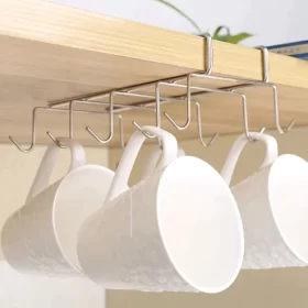 10 Hook Mug Holder Under Shelf