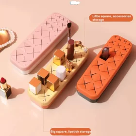 18 Grids Silicone Lipstick Storage Box