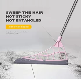 2 In 1 Brooms And Mops Magic Broom Wiper Mop Floor Scraper For Hair Remover Dust Cleaning