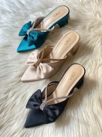 ZARA BOW BLOCK HEEL