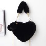 imported heart-shaped women crossbody bag/Long chain ladies shoulder bag - Image 4