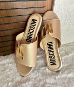 MOSCHINO PLAQUE SANDALS