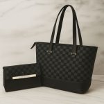 Lv High Quality Tote Bag With Clutch Wallet - Image 9