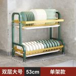 2 layer Kitchen Plate Organizer - Image 4