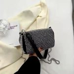 Rhinestone Diamonds pu leather shoulder handbags for girls - Image 6