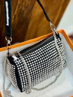 Rhinestone Diamonds pu leather shoulder handbags for girls - Image 8