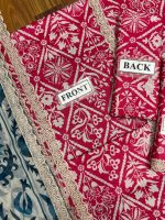ANEELA’S Unstitch Replica LAWN Suit With CHIFFON dupatta - Image 5