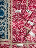 ANEELA’S Unstitch Replica LAWN Suit With CHIFFON dupatta - Image 3