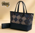 High Quality Printed 2 Piece Tote Bag With Wallet