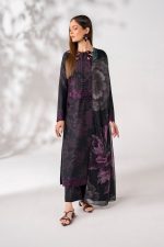 IZNIK Unstitch Replica airjet lawn with chiffon dupatta