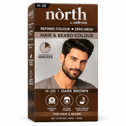 North Mens Hair Color Dark Brown