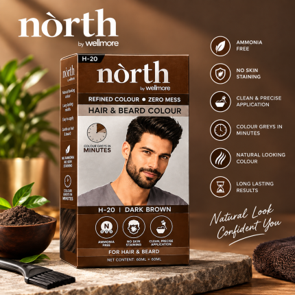 North Mens Hair Color Dark Brown
